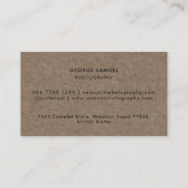 エレガントモダンカスタムロゴミニマリストシンプル 予約カード (裏面)