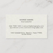 エレガントモダンカスタムロゴミニマリストシンプル 予約カード (裏面)