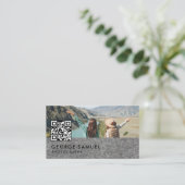 エレガントモダンカスタムロゴミニマリストシンプル 予約カード (スタンド正面)