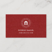 エレガントモダンカスタムロゴミニマリストシンプル 名刺 (正面)