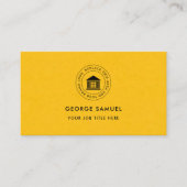 エレガントモダンカスタムロゴミニマリストシンプル 名刺 (正面)