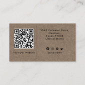 エレガントモダンカスタムロゴミニマリストシンプル 名刺 (裏面)