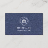 エレガントモダンカスタムロゴミニマリストシンプル 名刺 (正面)