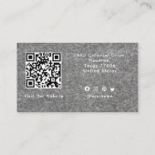 エレガントモダンカスタムロゴミニマリストシンプル 名刺 (裏面)