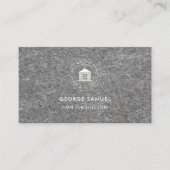 エレガントモダンカスタムロゴミニマリストシンプル 名刺 (正面)