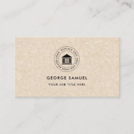 エレガントモダンカスタムロゴミニマリストシンプル 名刺