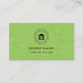 エレガントモダンカスタムロゴミニマリストシンプル 名刺 (正面)