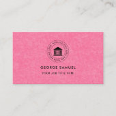 エレガントモダンカスタムロゴミニマリストシンプル 名刺 (正面)