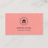 エレガントモダンカスタムロゴミニマリストシンプル 名刺 (正面)