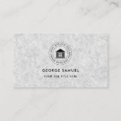 エレガントモダンカスタムロゴミニマリストシンプル 名刺 (正面)