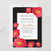 エレガントモダンカスタム写真の日付を保存結婚する 招待状 (裏面)