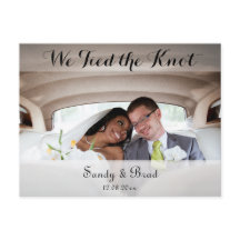 エレガントモダンカスタム写真結婚の発表