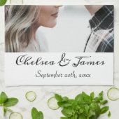 エレガントモダンカスタム写真 キッチンタオル (折り畳み)