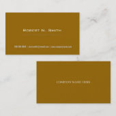 エレガントモダンカッコいい金ゴールド 名刺 (正面/裏面)