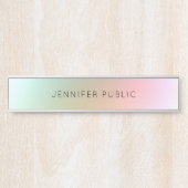 エレガントモダンカラフルテンプレートシンプルデザイン サインプレート (正面)