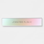 エレガントモダンカラフルテンプレートシンプルデザイン サインプレート (正面)