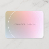 エレガントモダンカラフルプロフェッショナルテンプレート 名刺 (正面)