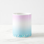 エレガントモダンカラフル勾配グリッター コーヒーマグカップ (中央)