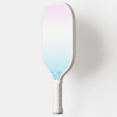 エレガントモダンカラフル勾配グリッター ピックルボールラケット (左)