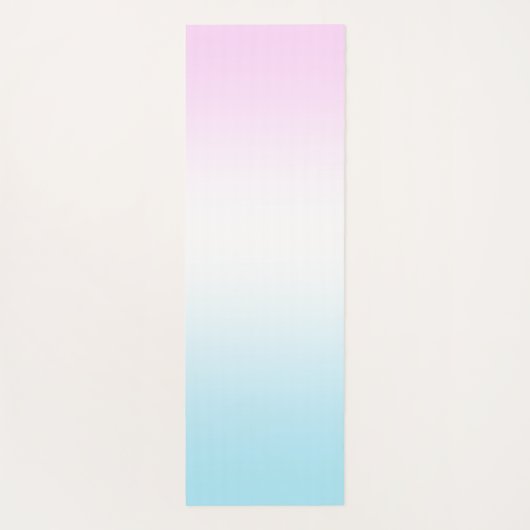 エレガントモダンカラフル勾配グリッター ヨガマット (裏面)