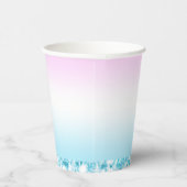 エレガントモダンカラフル勾配グリッター 紙コップ (右)