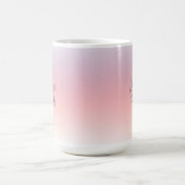 エレガントモダンカラフル手書きトレンディー コーヒーマグカップ (中央)