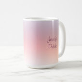 エレガントモダンカラフル手書きトレンディー コーヒーマグカップ (正面右)