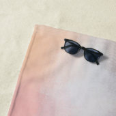 エレガントモダンカラフル抽象芸術空白のテンプレート ビーチタオル (インサイチュ)