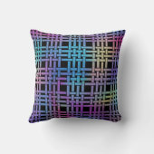 エレガントモダンカラフル織り模様 | クッション (裏面)