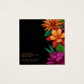 エレガントモダンカラフル花飾り (裏面)