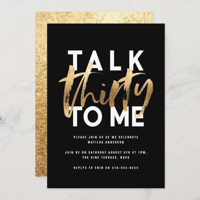 エレガントモダンガーリー金ゴールド30thトーク (正面/裏面)