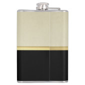 エレガントモダンガーリー，黒，クリーム，花ヒール フラスク (裏面)