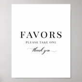 エレガントモダンクラシックお願いサイン一つ ポスター (正面)