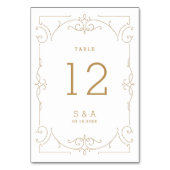 エレガントモダンクラシックヴィンテージ テーブルナンバー (裏面)