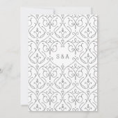 エレガントモダンクラシック 招待状 (裏面)