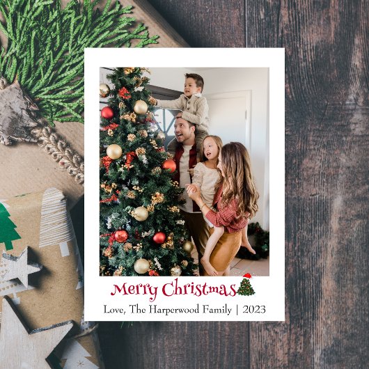 エレガントモダンクリスマスの台本の写真 シーズンカード