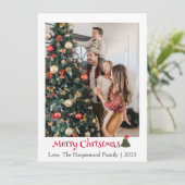 エレガントモダンクリスマスの台本の写真 シーズンカード (スタンド正面)