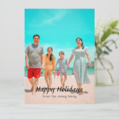 エレガントモダンクリスマスの台本の写真 シーズンカード (スタンド正面)