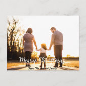 エレガントモダンクリスマスの台本の写真 シーズンポストカード (正面)