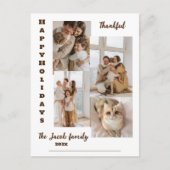 エレガントモダンクリスマスの台本の写真 シーズンポストカード (正面)