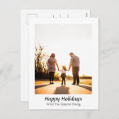 エレガントモダンクリスマスの台本の写真 シーズンポストカード (正面/裏面)