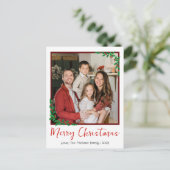 エレガントモダンクリスマスの台本の写真 シーズンポストカード (スタンド正面)