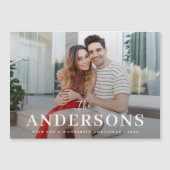 エレガントモダンクリスマス対クリスマス磁気カード (正面)