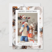 エレガントモダンクリスマス | 家族モダン1の写真 シーズンカード (正面)