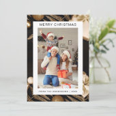 エレガントモダンクリスマス | 家族モダン1の写真 シーズンカード (スタンド正面)