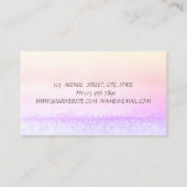 エレガントモダングラデーション《写真》ぼけ味 名刺 (裏面)