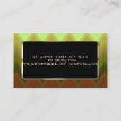 エレガントモダングラデーションZigg Chevron 名刺 (裏面)