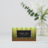 エレガントモダングラデーションZigg Chevron 名刺 (スタンド正面)