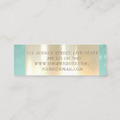 エレガントモダングラモフェイクルーズ,金ゴールド,《写真》ぼけ味,ドレス スキニー名刺 (裏面)