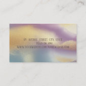 エレガントモダングリッターストライプカラフル金ゴールド 名刺 (裏面)